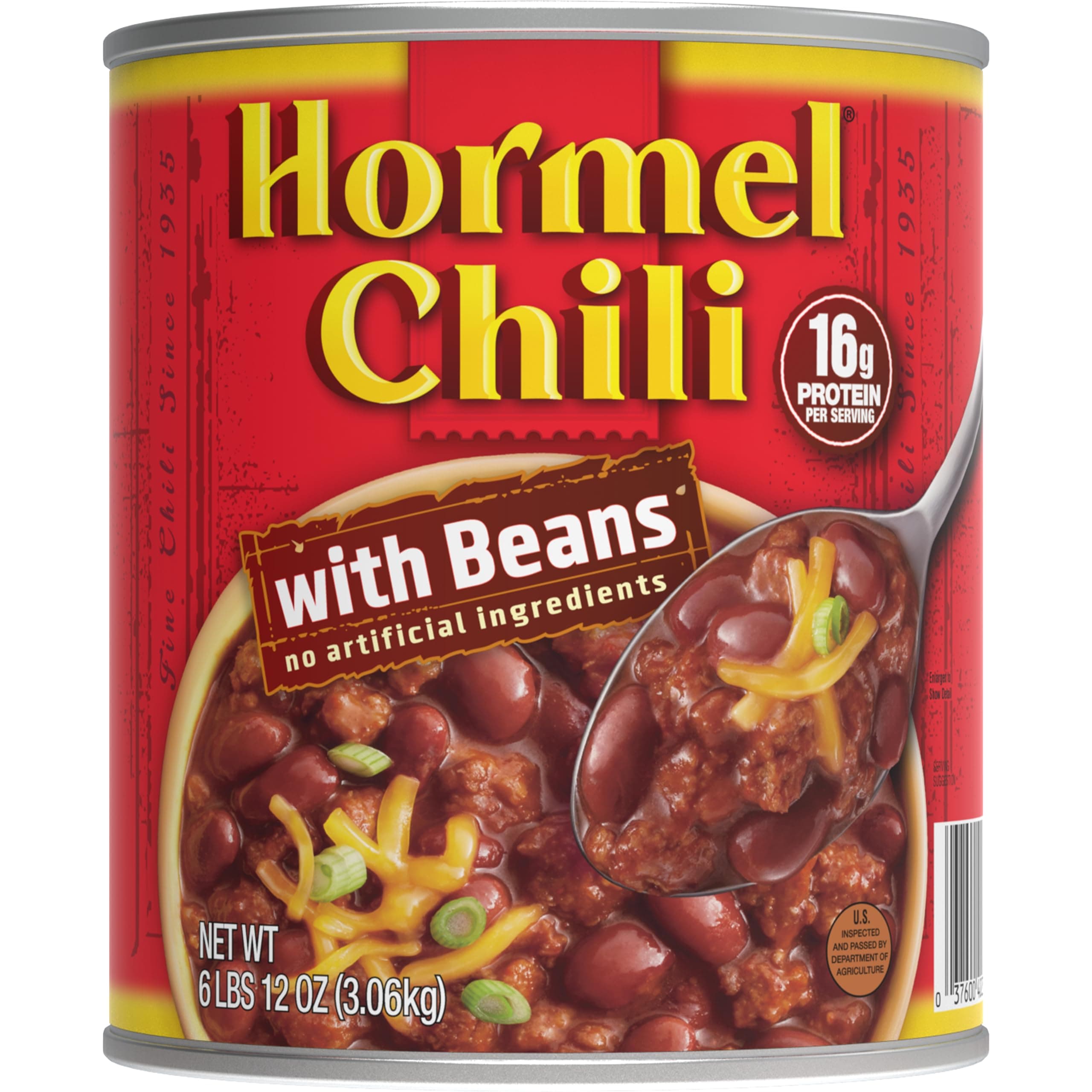 - HORMEL Chili with Beans , 108 Ounce