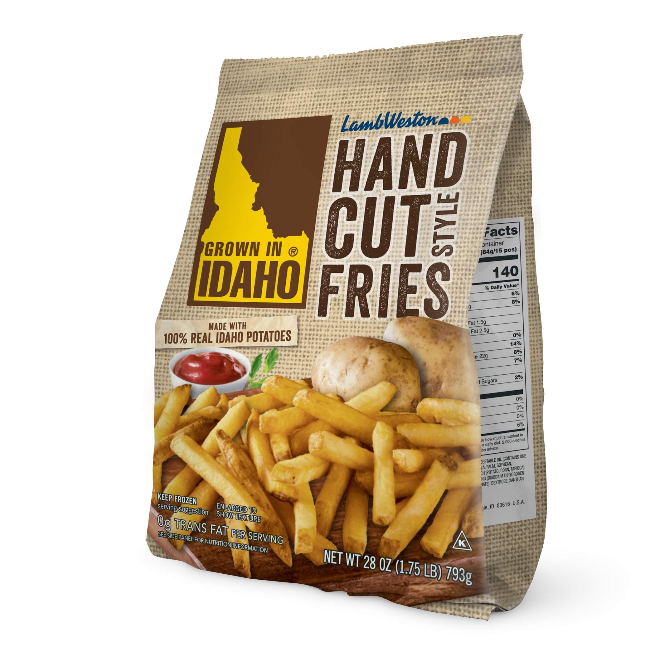 Hand Cut Style Fries, 28 oz (Frozen)