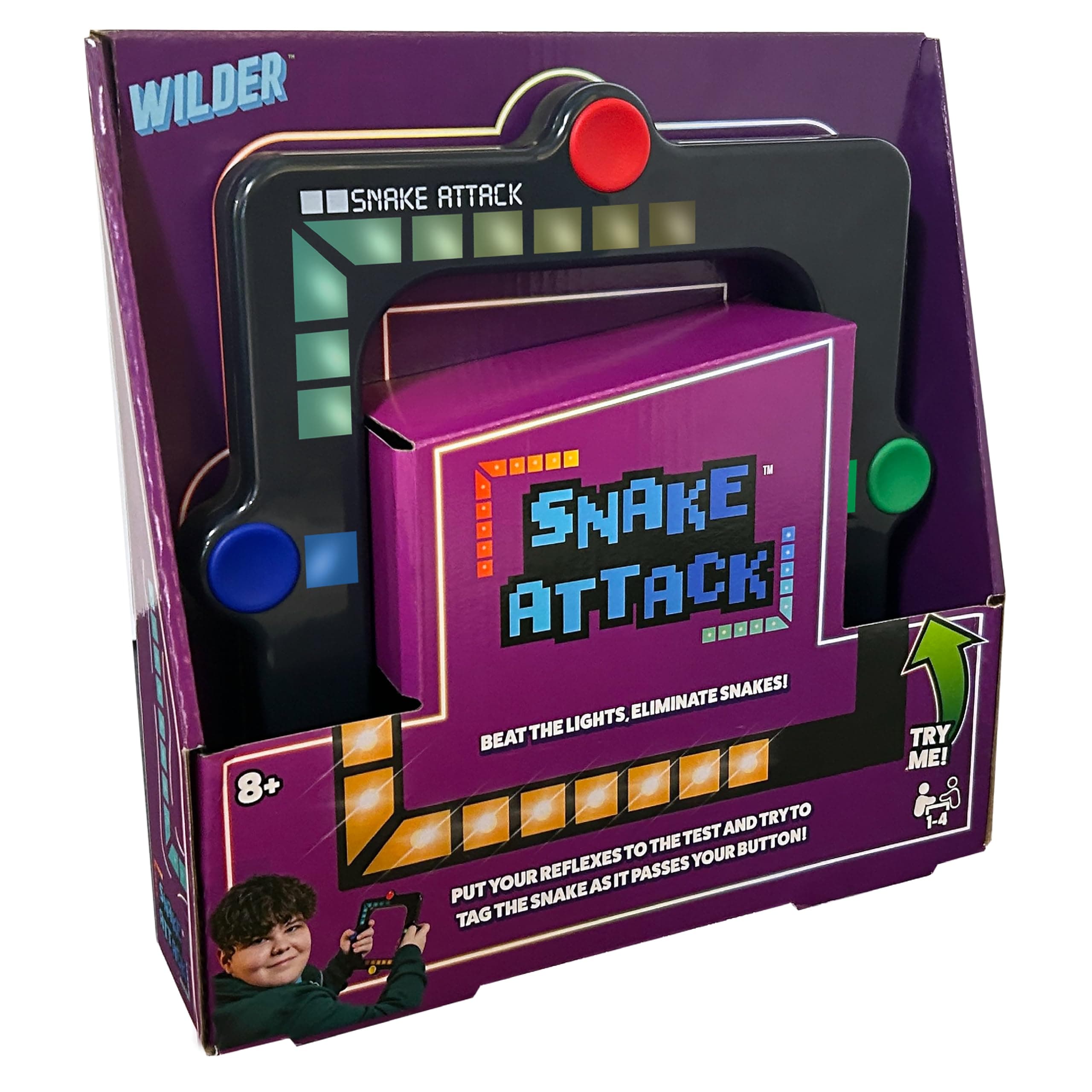 Snake Attack - Handheld Electronic Light Up Game