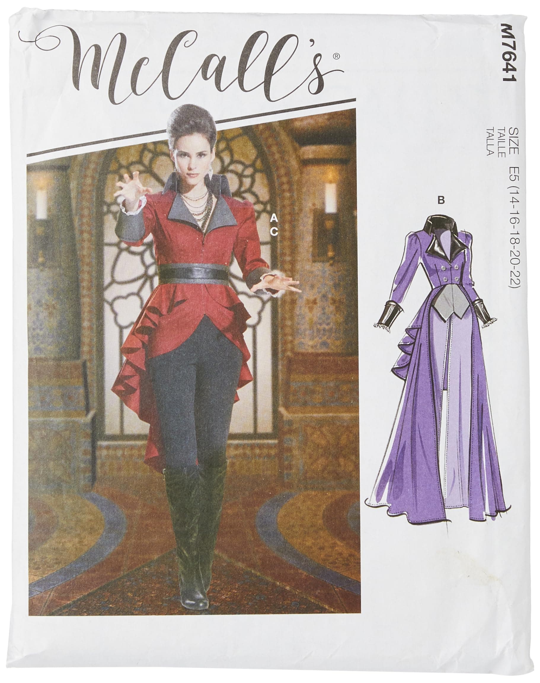 McCall'sPatterns 7641 E5 Misses Costume, Multi-Colour
