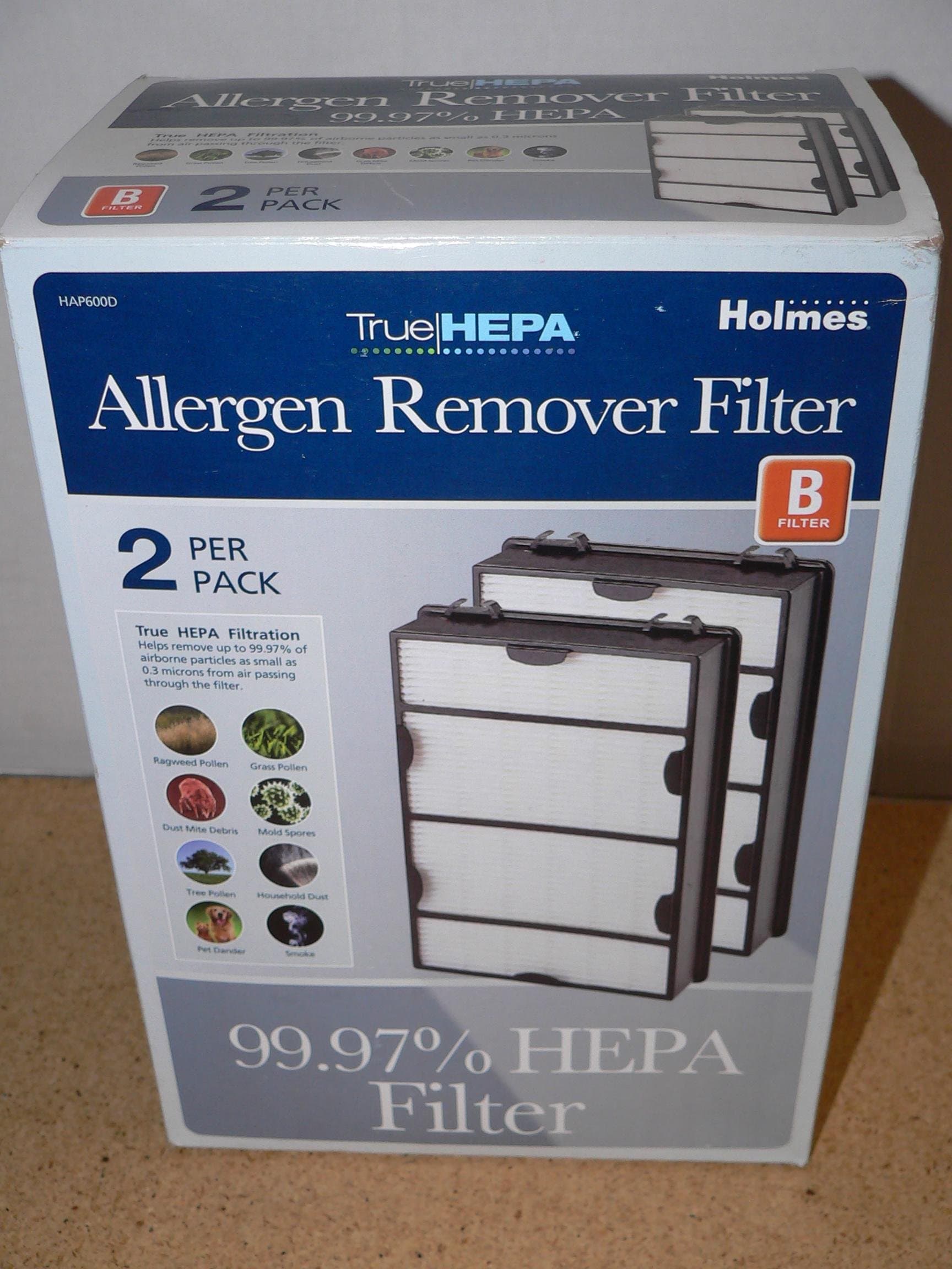 Holmes True HEPA Filter HAPF600D-U2, Filter B, 2 Pack