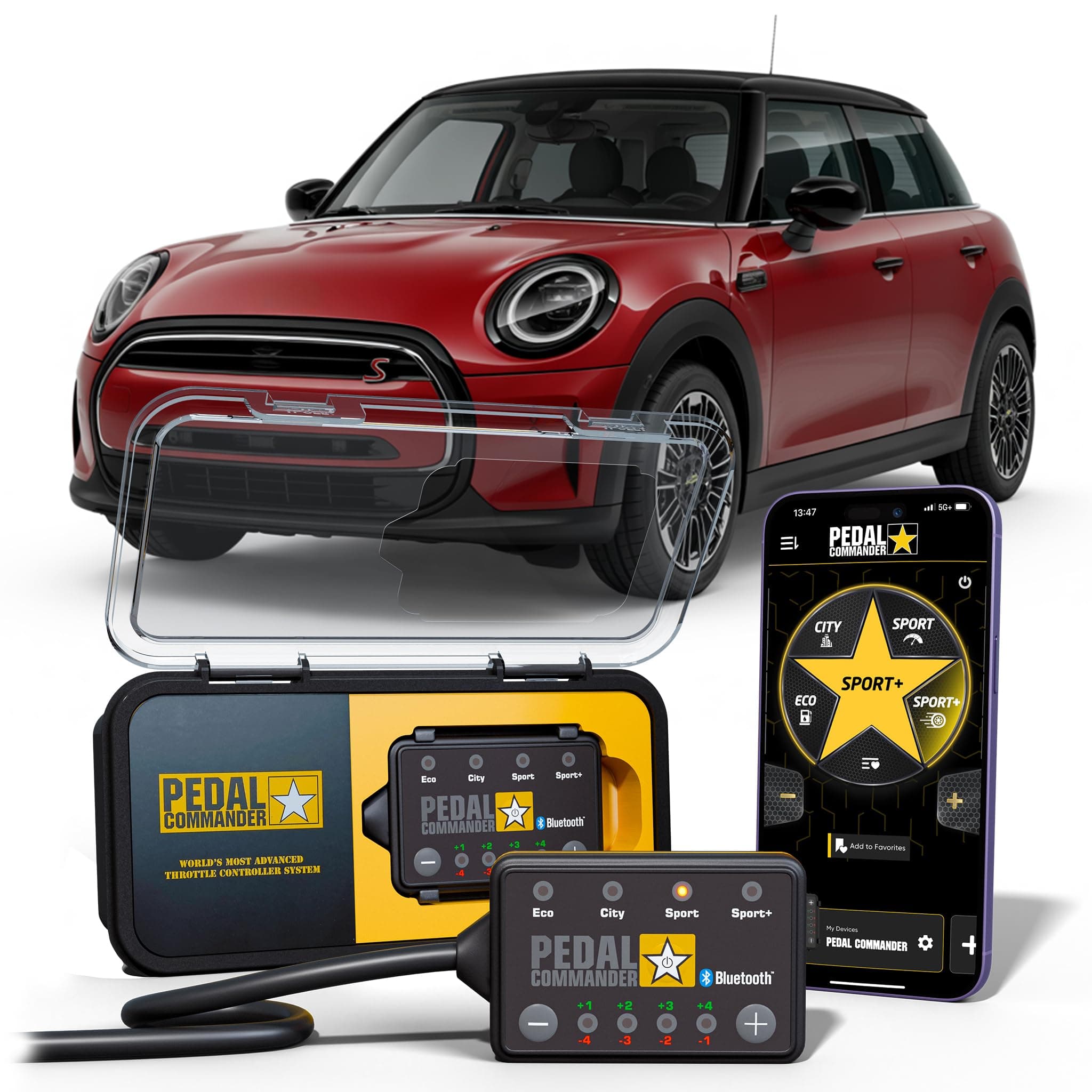 PEDAL COMMANDER for Mini Cooper 2007-2025 Throttle Response Controller - Plug-and-Play, 36 Driving Settings & App Control, Throttle Controller Performance Mods, Cooper Parts