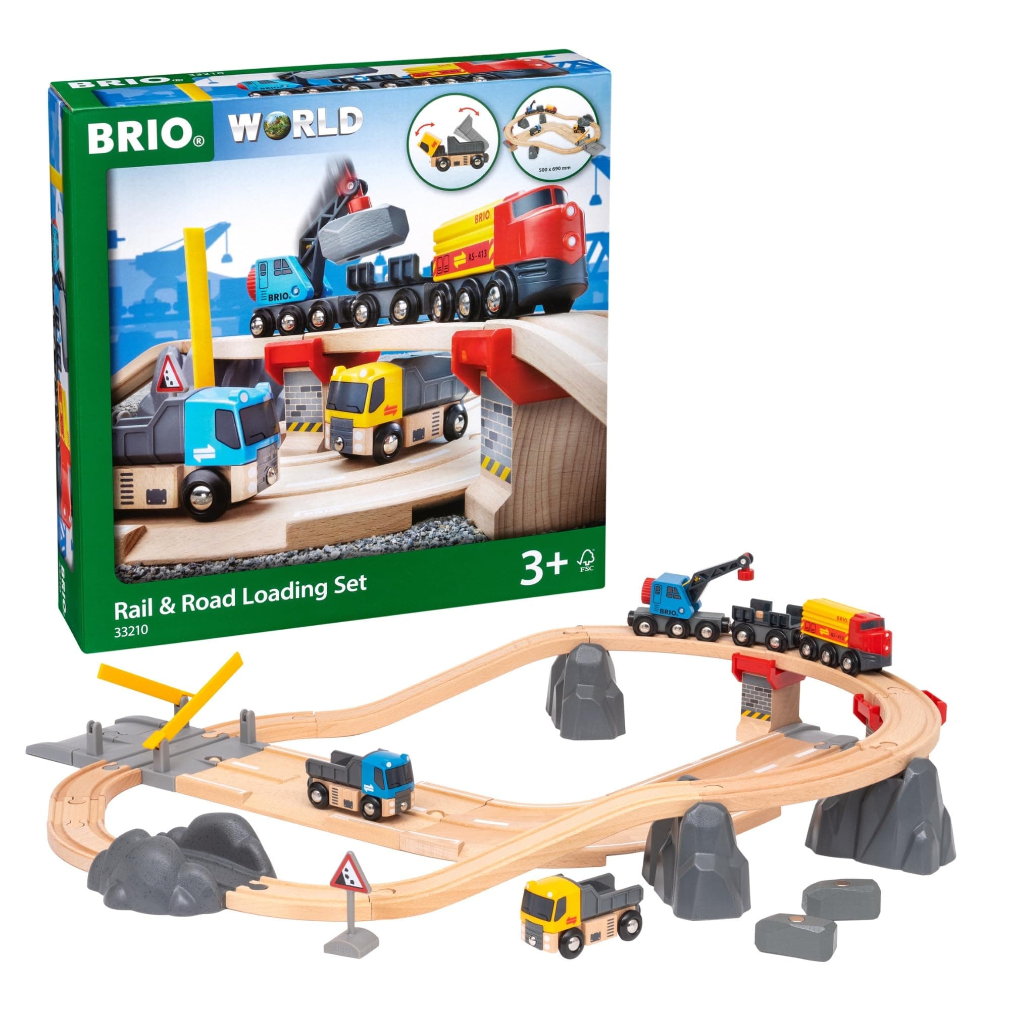 Rail & Road Loading Set (32 PCs): Brio