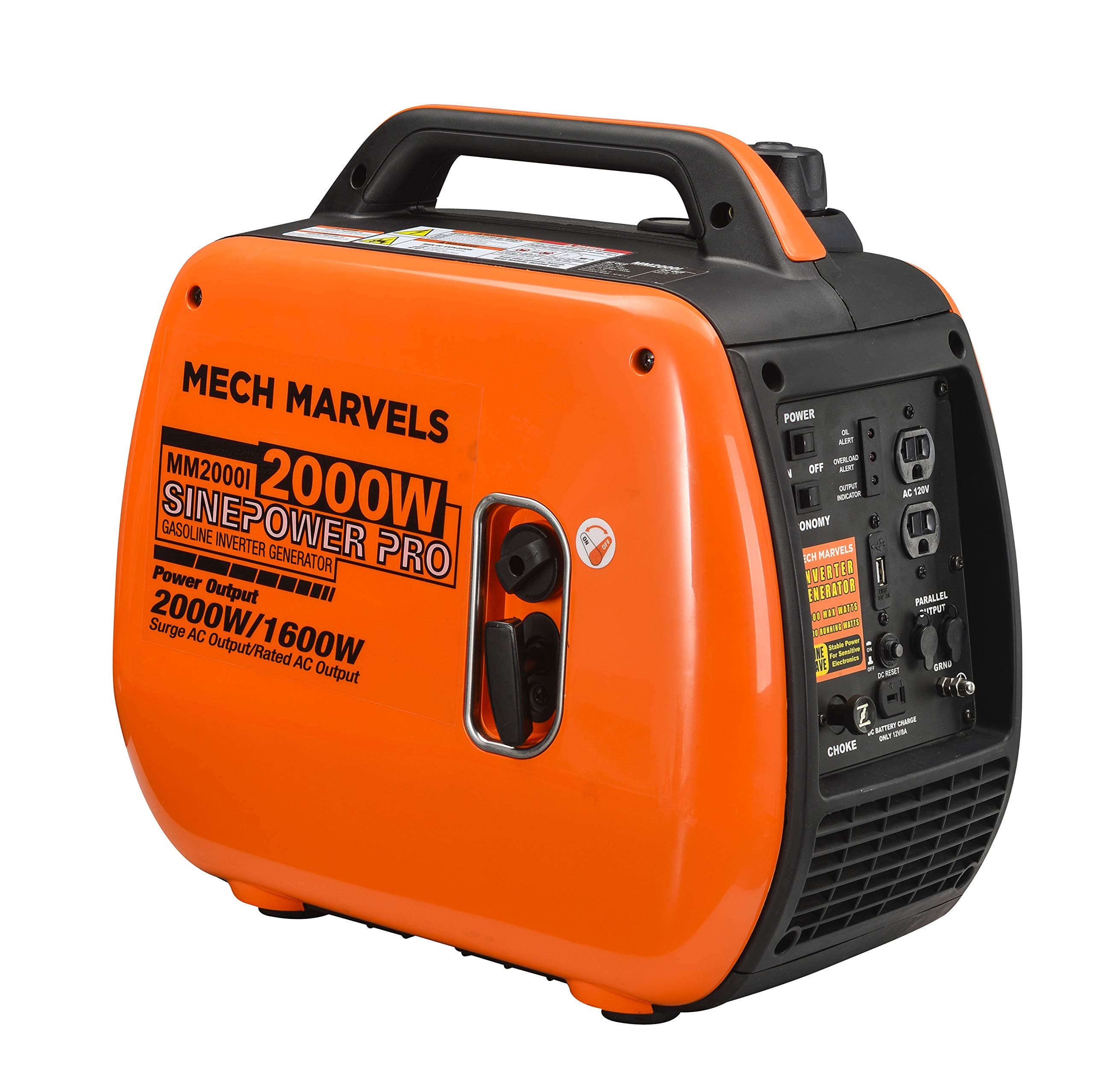 Mech MarvelsMM2000I Portable Generator, Orange