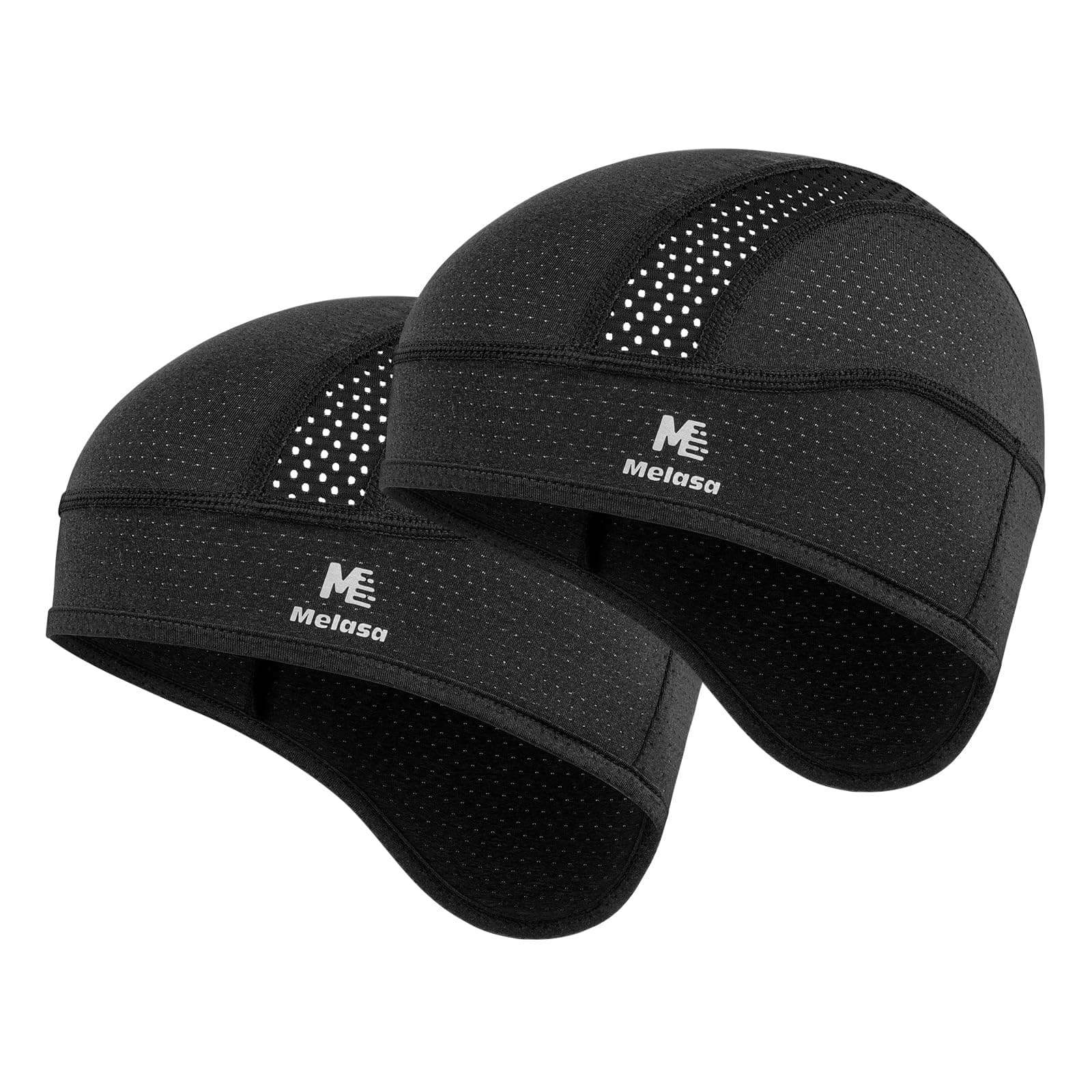 MELASA Skull Cap Cooling Helmet Liner for Hard Hat with Neck Extension Sun Protection Mesh Breathable Sweat Cap for Men Women