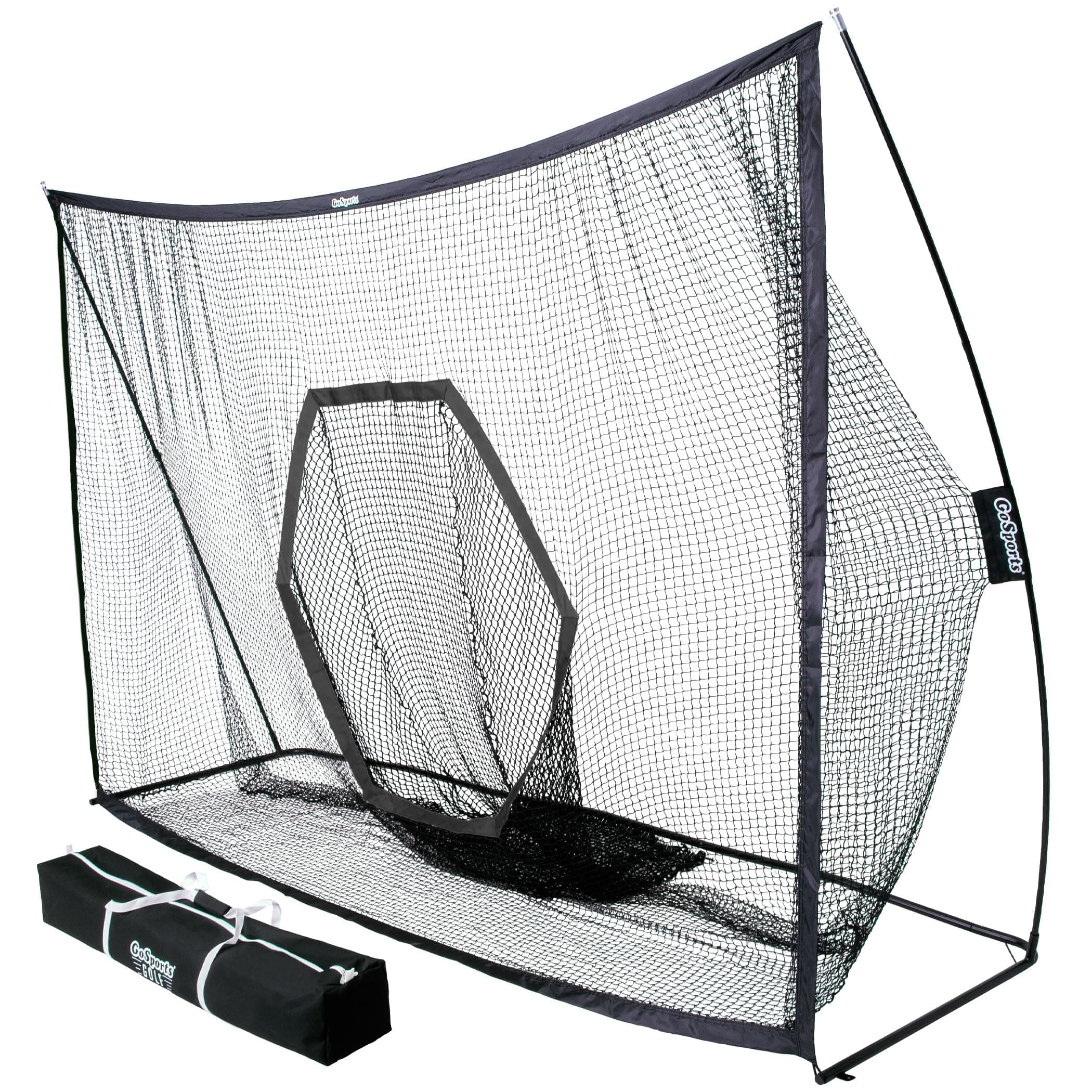 GoSports Golf Practice Hitting Net - Choose Between Huge 10 x 7 ft or 7 x 7 ft Nets - Personal Driving Range for Indoor or Outdoor Use - Designed by Golfers for Golfers